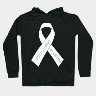 Lung Cancer Awareness Ribbon Hoodie